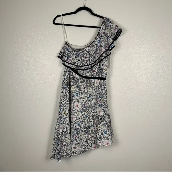 Likely Contour Daisy Delbarton One Shoulder‎ Dress Floral 6 NWT - Image 2