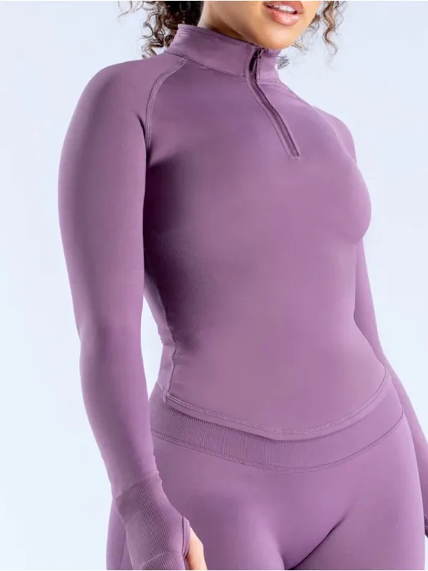 DFYNE Impact Half Zippy Purple Small NWT IN PACKAGE - Image 2