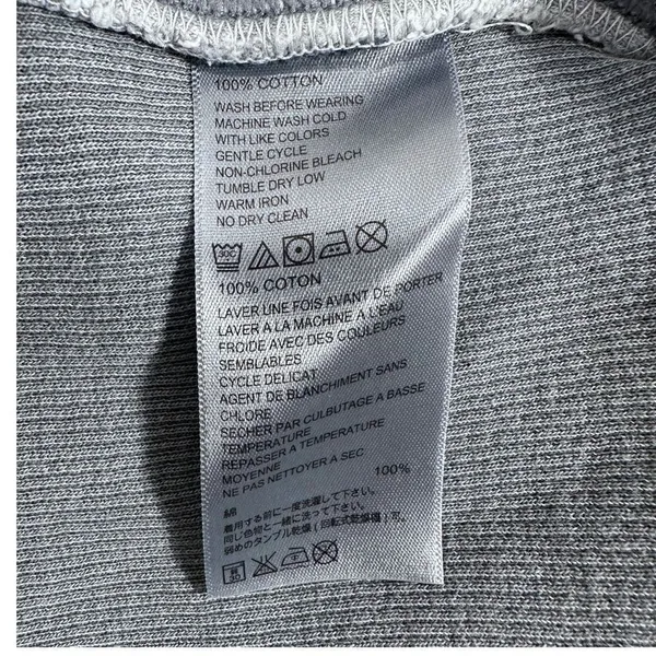 Tommy Bahama 100% Cotton Grey/Blue Half Zipup Sports Sweater Women’s Size M - Image 3