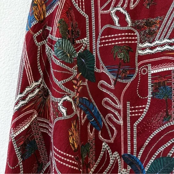 Anthropologie x Farm Rio Benita Cami Blouse Size S Toucans & Palm Pattern‎ - Image 6