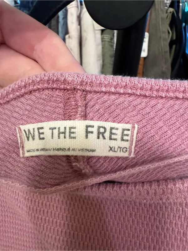 NWOT Free People We The Free Jess Long Sleeve - orchid combo - XL - Image 11