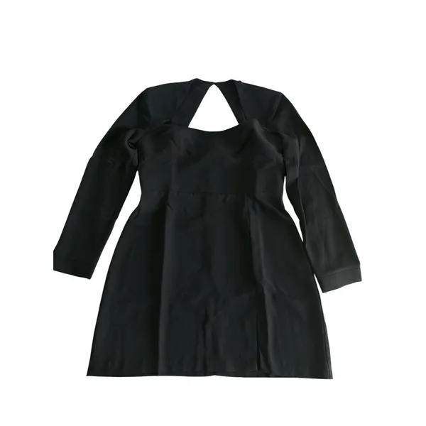 Amanda Uprichard NWT Katana Dress Womens Large‎ Black Mini Square Neck LBD L/S - Image 3