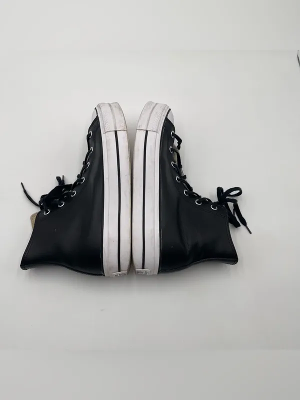 CONVERSE Chuck Taylor All Star Lift Platform Leather High-Top Women's 10 Shoes - Image 7