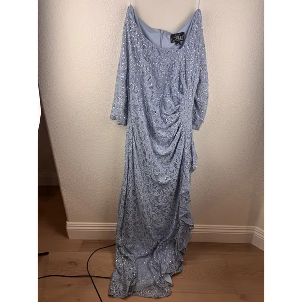 Alex Evenings Lace‎ Sequins Gown Mother of Bride Formal Evening Dress Size 10 - Image 2