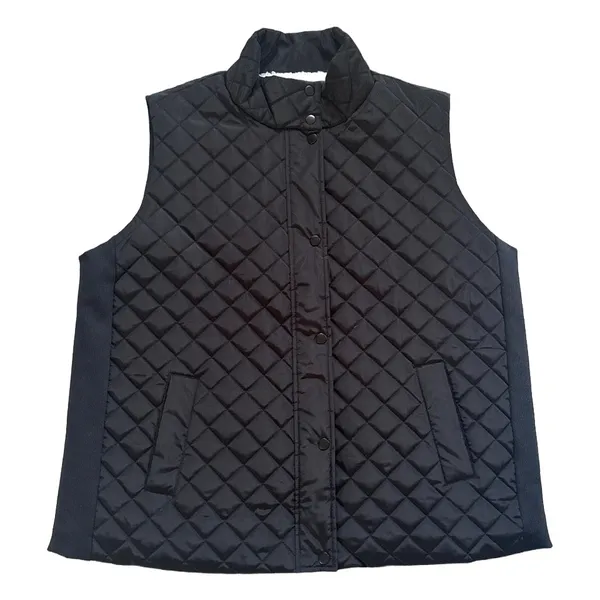 Cavalini Original Womens Black Quilted Vest Soft Sherpa Lining 3X Cottage Cabin - Image 8
