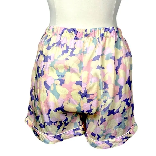 Stars Above Pajamas Sleepwear 3 Piece Short Tee Set Shirt Yellow Floral XL/XXL - Image 9