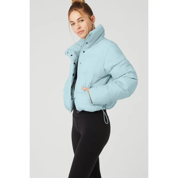 Alo Yoga Gold Rush Puffer Chalk Blue M - Image 3
