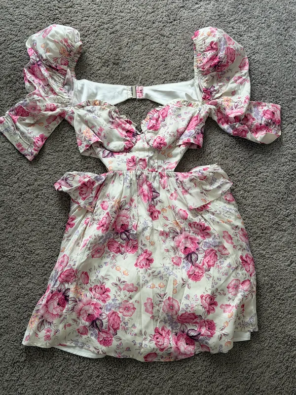 Lucia Mini Dress in Pink - Image 6