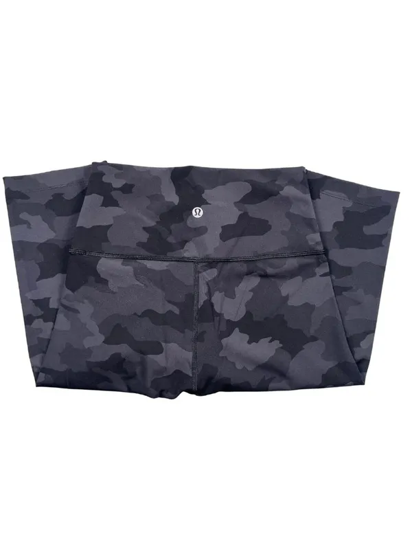 Lululemon Align High Rise Crop Leggings 4 Black/Gray Camo 21" - Image 3