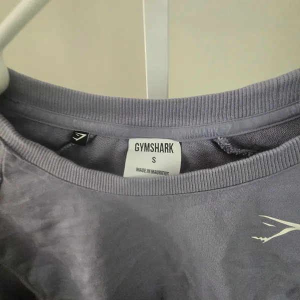 Gymshark Cropped Long Sleeve Top in Slate Gray - Image 2