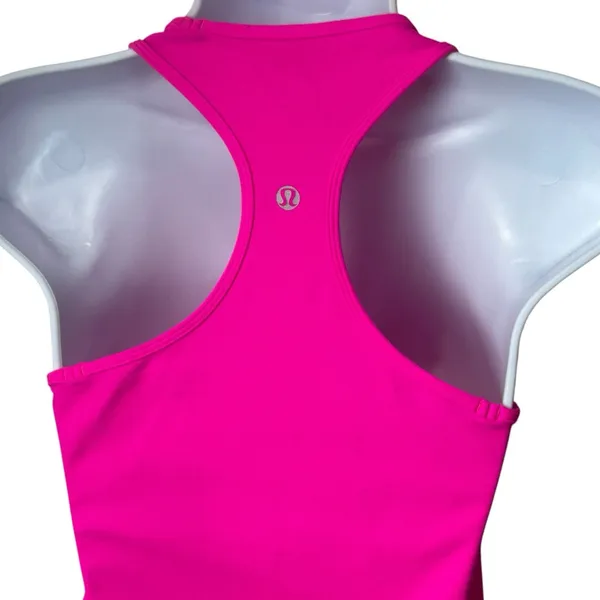 Lululemon Cool Racerback Tank Top Hot Pink Athletic‎ Feminine Stretch Gym XS - Image 6