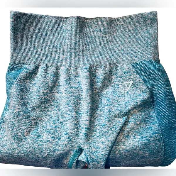 Gymshark Blue Flex High Waisted Training Workout Athletic Gym Leggings - Image 3