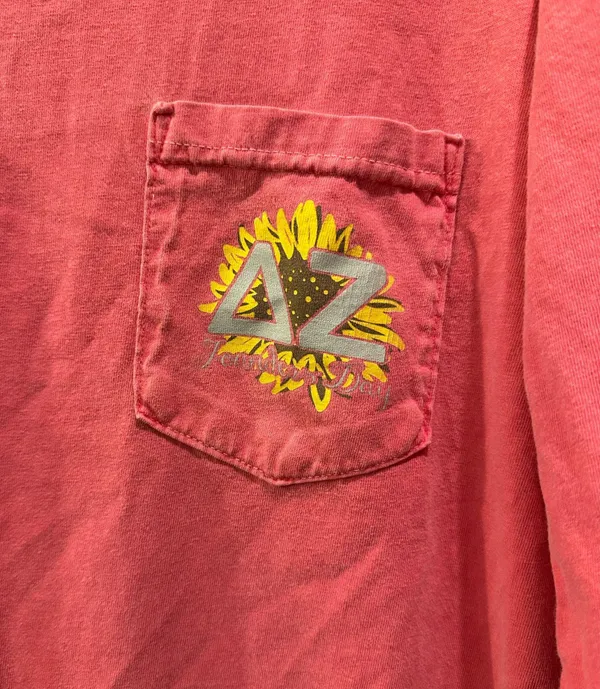 Comfort Colors Delta Zeta Founders Day Long Sleeve Tee - Image 3