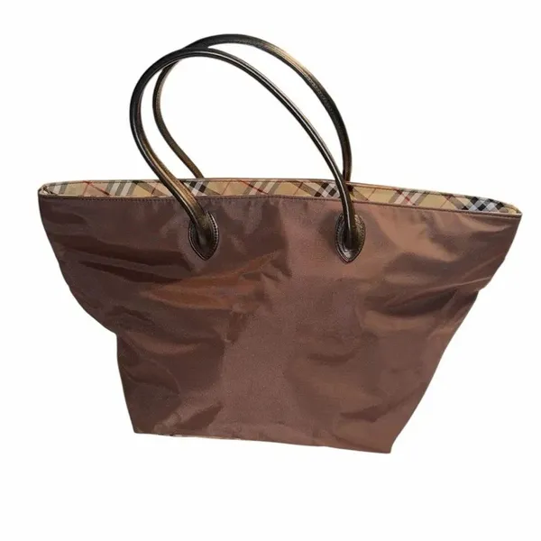 Authentic Burberry Nova Check Blue Label Tote Nylon Bag.(EUC) - Image 2
