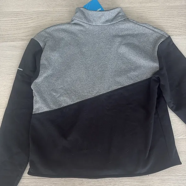 Columbia Lodge Hybrid Pullover Black Gray Large New with tags - Image 6