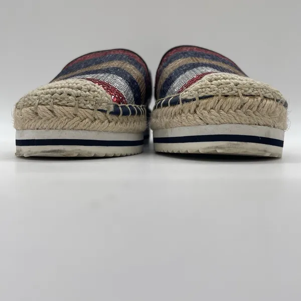 Tommy Hilfiger Womens 6.5 Shoes Flats Corliss 2‎ American Flag Sequin Espadrille - Image 9