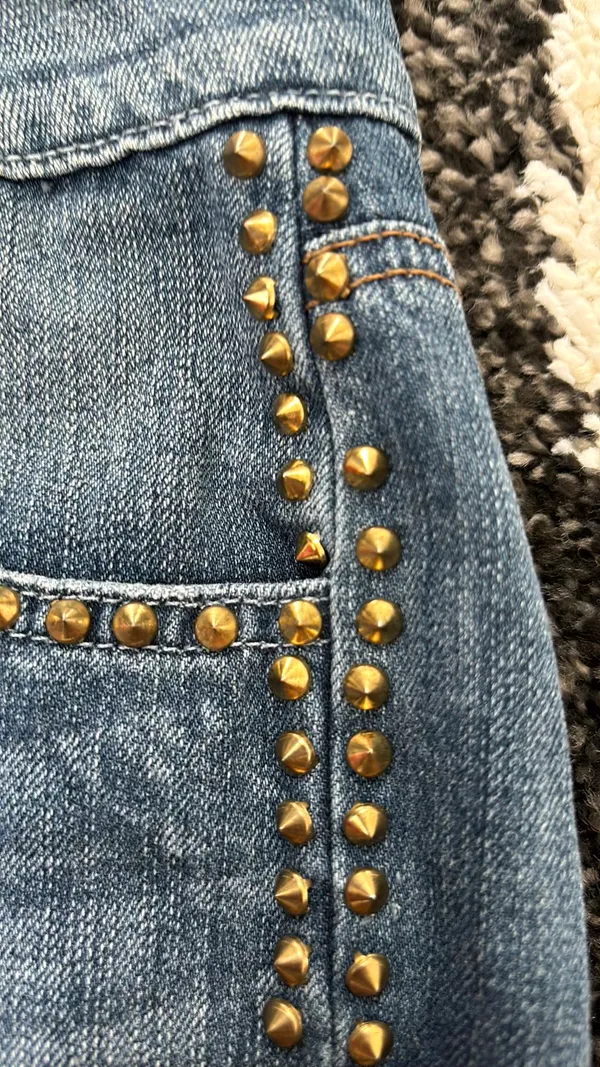 Guess Studded Jean Shorts - Image 3