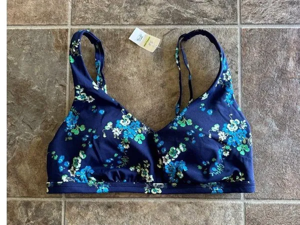 Offline By Aerie Goals Plunge Sports Bra Royal Navy Size Medium - Image 5