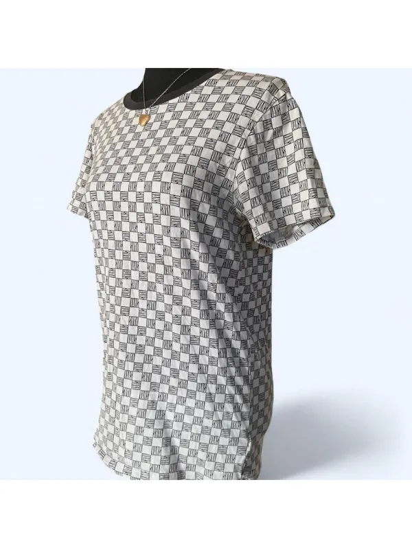 Vintage Y2K Skater Checkerboard Vans Baby Tee Size Small - Image 5