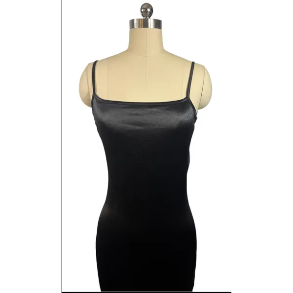 New! Ser.o.ya Birdie Midi Bodycon Dress Black Stretch Satin Sz Small‎ $295 - Image 10