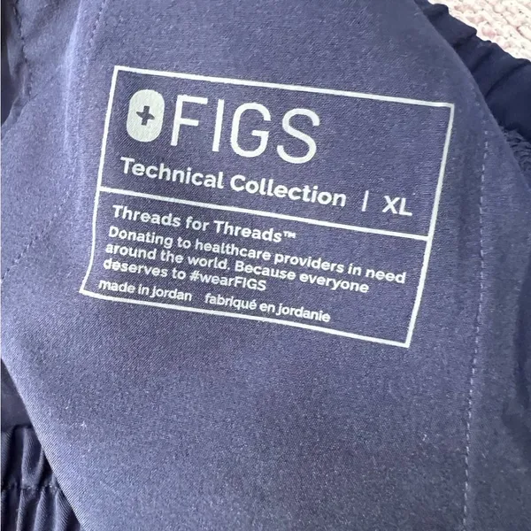 Figs Women's Navy Uman Relaxed Jogger Scrub Pants Size XL - Image 7