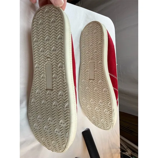 Dunes Sport Reesa Womens Sneakers Red Lace Up Low Top Size 7W Wide - Image 3