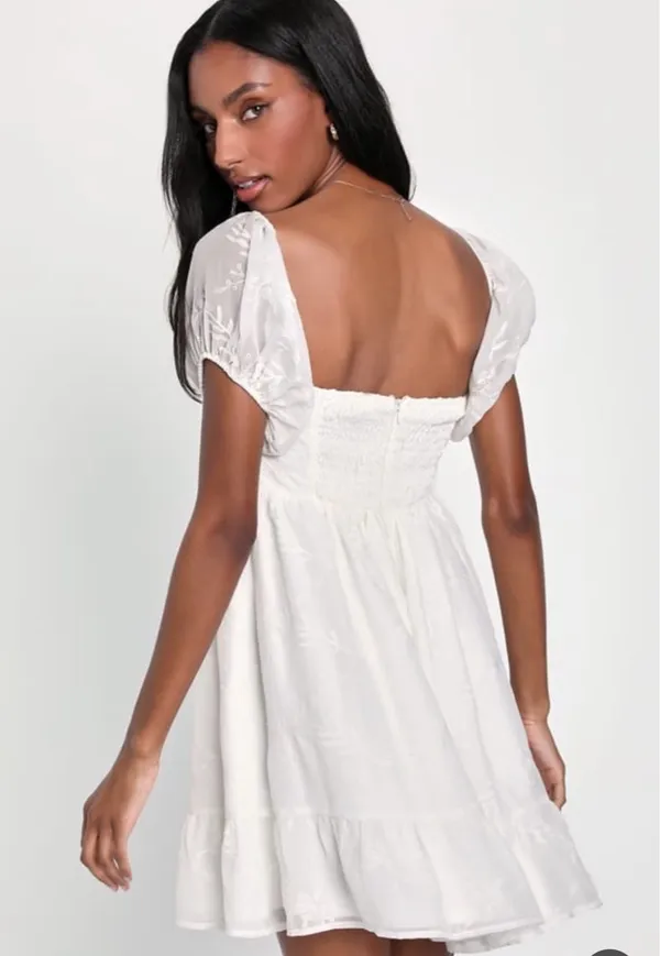 Lulus White Graduation Dress - Image 4