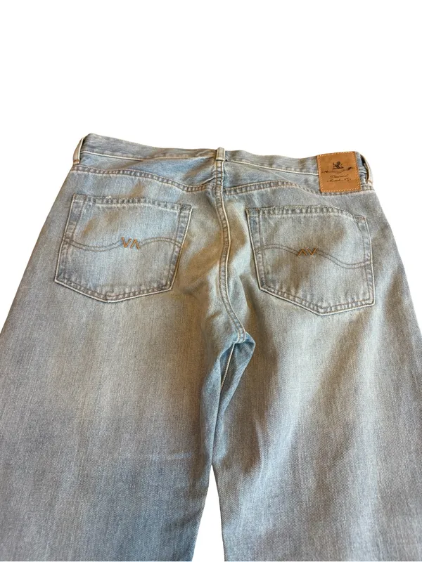Denimist Lindsay Slim Boyfriend Jeans Light Wash Denim Distressed Size 31 Womens - Image 9