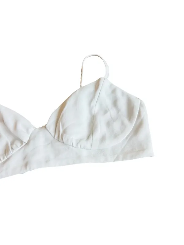 Princess Polly White Ivory Triangle Bralette Adjustable Strap Size 6 Women's - Image 7