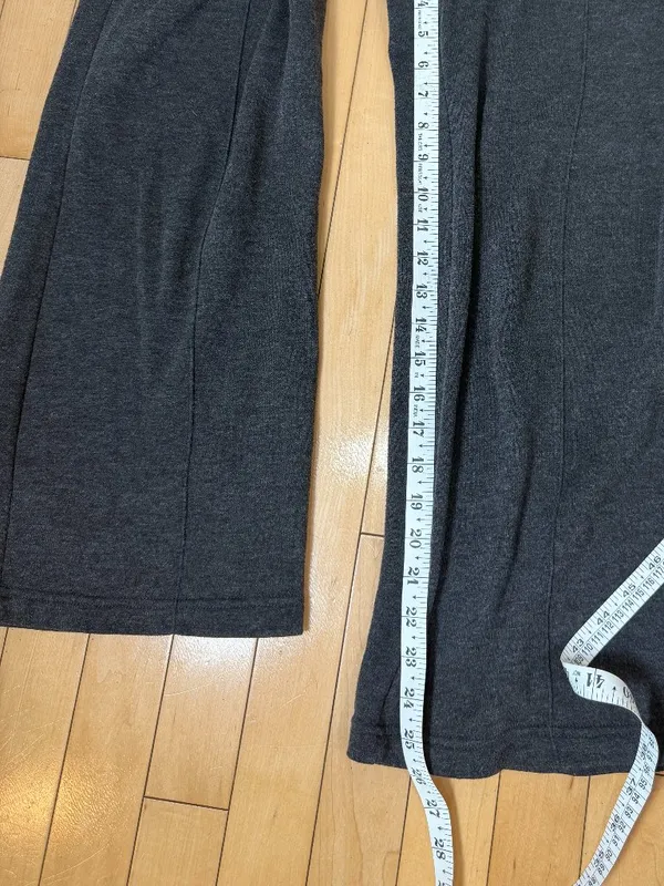 RAE DUNN Charcoal Grey Wide Leg Sweat Pants Size XS - Image 7