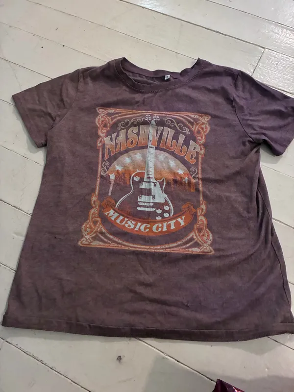 Women Country Music Shirts Nashville Concert Outfit Vintage Guitar Music City Tshirts Short Sleeve Summer Tees Tops - Image 4