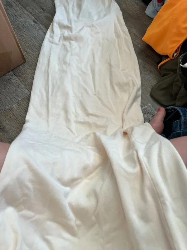 NWT Meshki Terese Off the Shoulder Maxi Dress Cream - Image 5