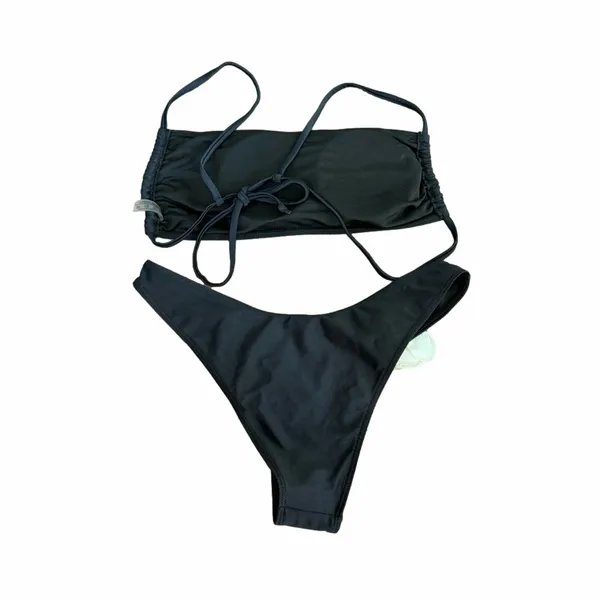 Women's Black Floral Swimwear Set - Image 2