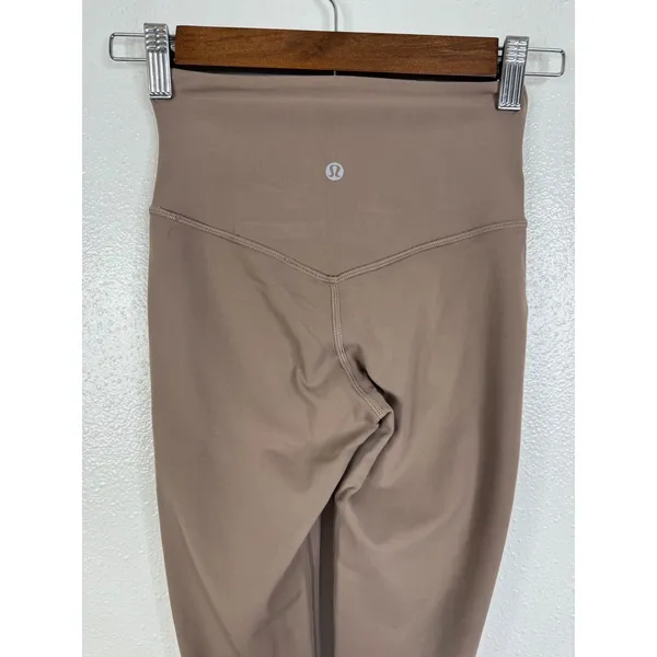 Lululemon Align Asymmetrical-Waist Mini Flare Pant Taupe Brown Size 0 LW5GGCS - Image 4