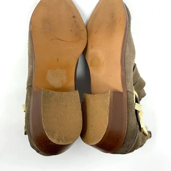 Steve Madden Nann Booties w/ Gold‎ Studs Buckle - Image 8