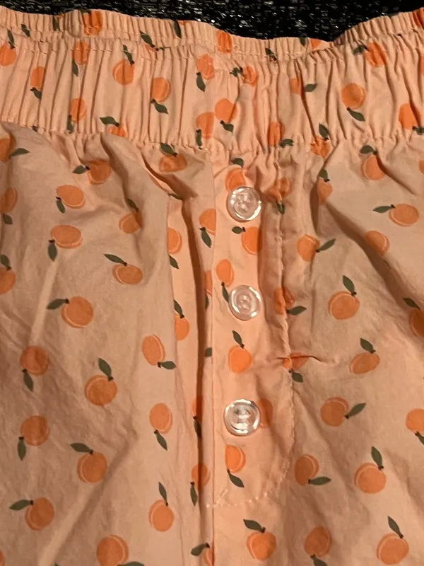 Womens large Better Together Sweet like a Peach pajama set-shirt/shorts set - Image 7