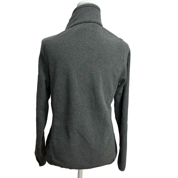 Fleece Pullover Gray Quarter Zip Mock Neck Jacket Outdoor Hiking Gorpcore Small‎ - Image 3