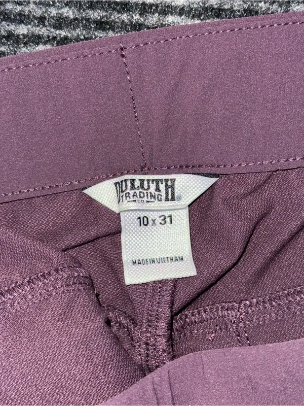Duluth Trading Co NWT Women Flexpedition Joggers Elderberry Purple 10x28.5 Nylon - Image 9