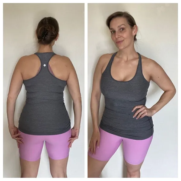 Lululemon Cool Racer Back Tank Top CRB Heather Gray 6 - Image 3