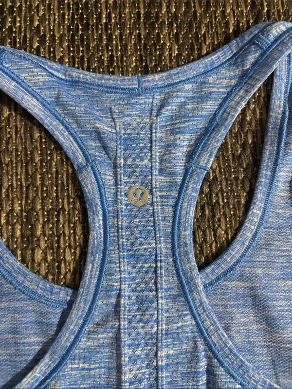 Lululemon Swiftly Tech Racerback Tank Top Silverescent Heathered Lakeside Blue - Image 4