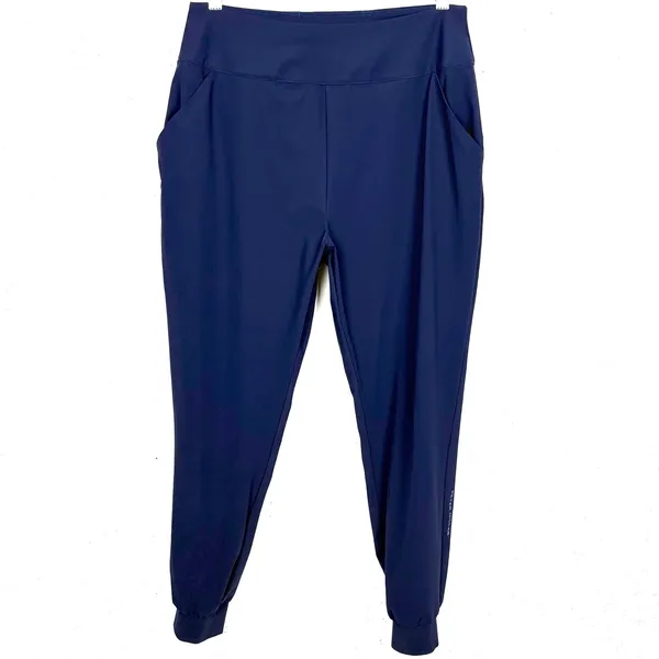 Peter Millar Womens Stellar Performance Jogger Pants Golf Navy Blue Size Medium - Image 2