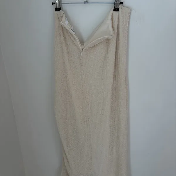 NWT ASTR The Label XL Mesh Midi Skirt Cream Textured Whimsical Romantic - Image 5