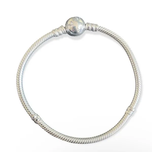 Pandora Disney Moments Sparkling Mickey Mouse & Snake Chain Bracelet - Image 4