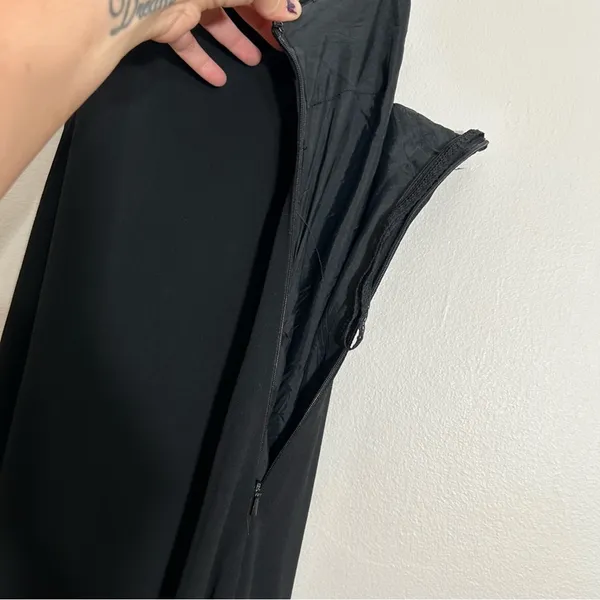 Vintage Cachet Strappy‎ Black Web Back Formal Maxi Dress 12 - Image 7