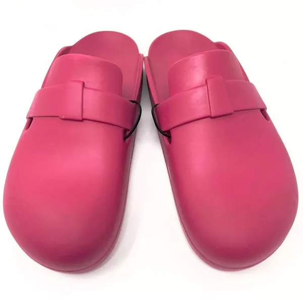Zara Rubber Mules Sandals Clogs Sandals PINK Size 8/39 NEW - Image 2