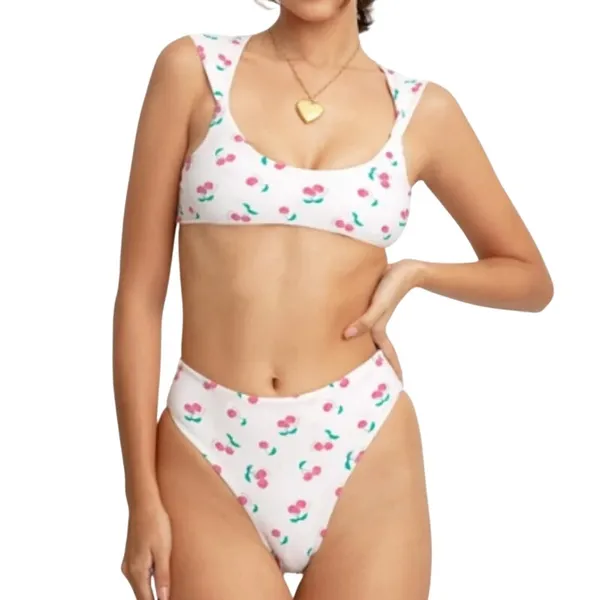 Blackbough Reversible Cherry Bikini Set Womens Small - Image 3