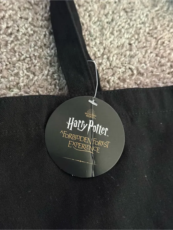 NWT Harry Potter Forbidden Forest Experience Tote Bag Wizarding World Black Canv - Image 4