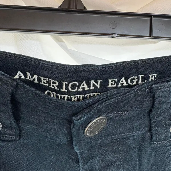 American eagle black distressed denim - Image 3