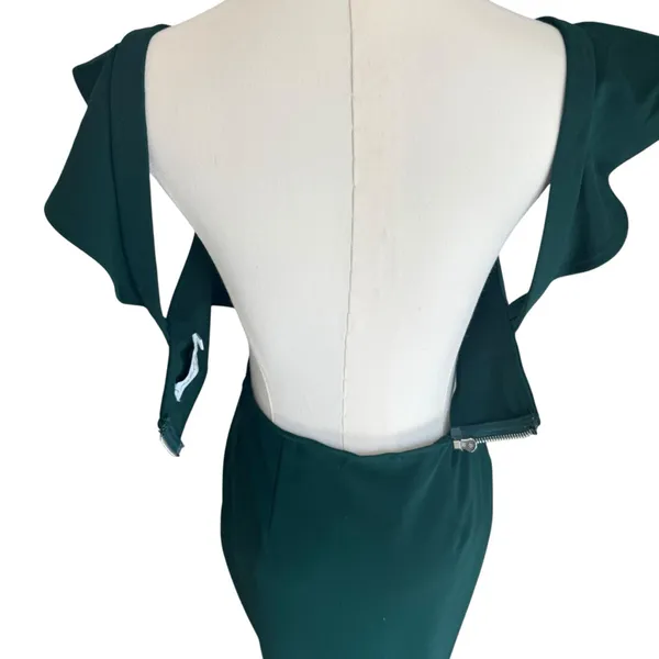 Petal & Pup - Yvonne Hi Low Backless Midi Dress Sz L - Image 7