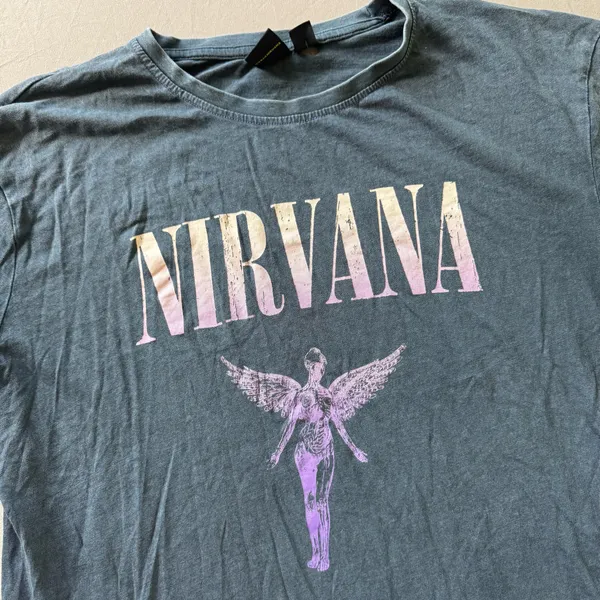 Primark Vintage Style Nirvana Band Tee - Image 4
